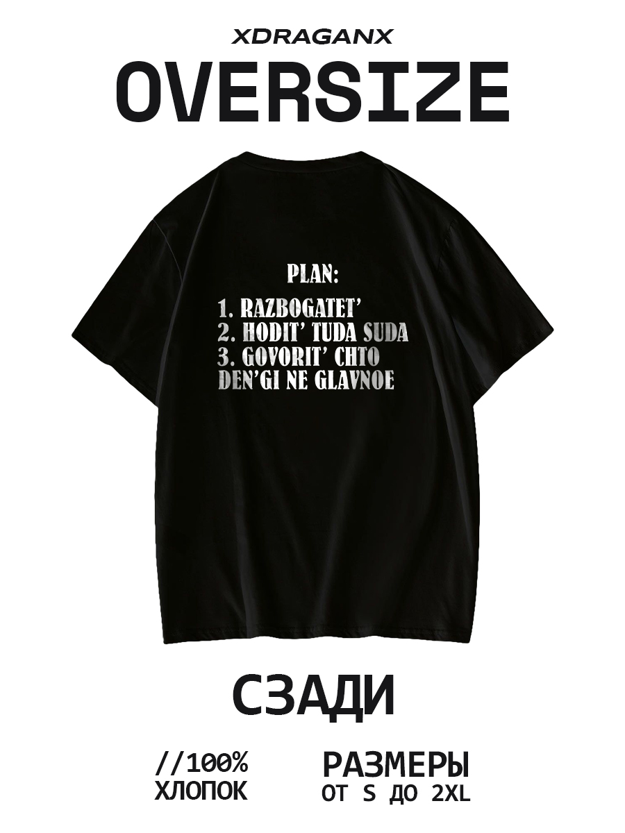 Футболка Plan черная